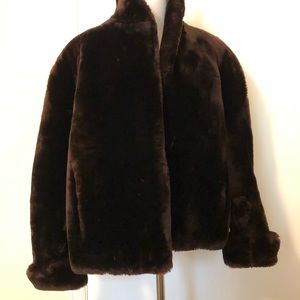 Vintage Annis Fur Chocolate Brown Jacket